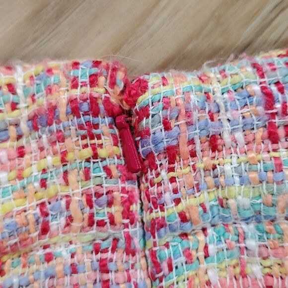 🔸️Merona Pink & Multicolored Twill Skirt w/Pockets Size 6 - Picture 6 of 10